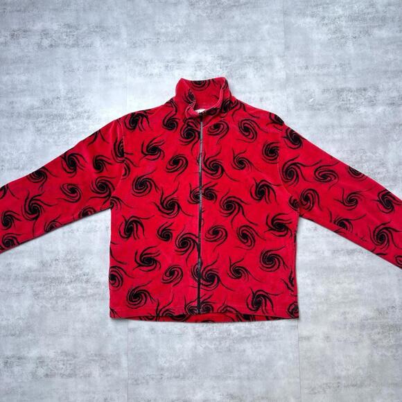 Y2K Lavon Red Spiral Grunge 00s Jacket - Picture 3 of 6